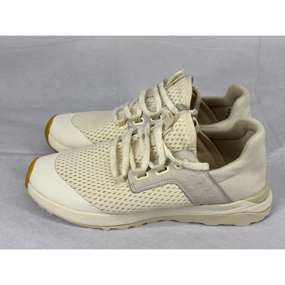 OluKai Wailuku Athletic Sneakers Womens Off White Low Top Sporty 7.5 20478-1818